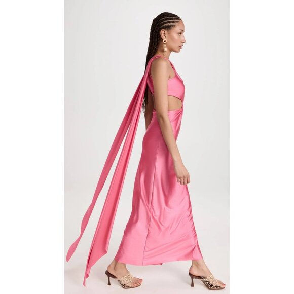 Baobab Ribera Cut-Out Maxi Dress Flamingo Size XS - Picture 3 of 13